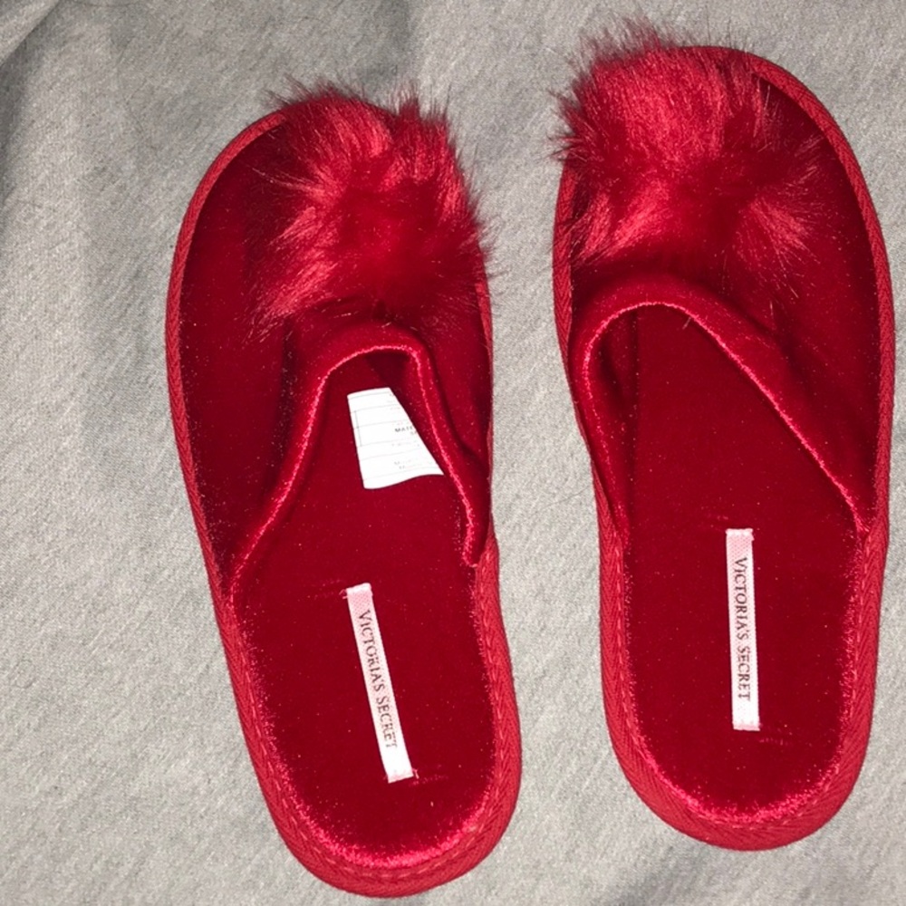 victoria secret red slippers